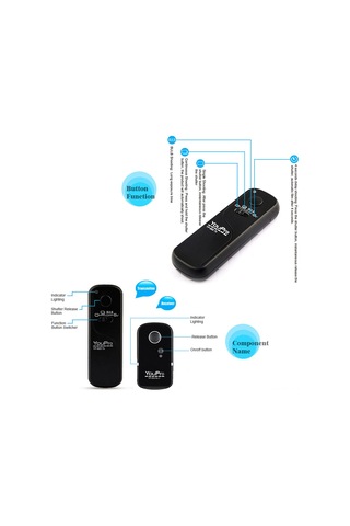 Xindoker Youpro Yp-860 E3 Kablosuz Kamera Deklanşörü, 100m Menzil, Canon, Pentax, Samsung, Contax Uyumlu