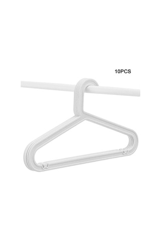 10'lu Paket Standart Pp Askı Hafif Gömlek Askısı Günlük Kullanım İçin Nordic Powder Diğer