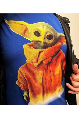 Noıssey Mavi Etiket T-shirt Star Wars Baby Yoda 000011-tsy