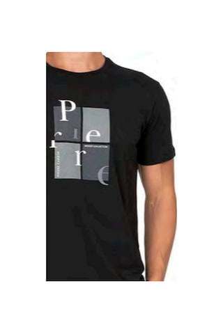 Pierre Cardin 6126 Erkek Kısa Kollu Bisiklet Yaka Pijama Takımı-siyah