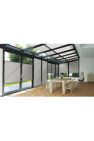 Perdema Kancalı/vidalı Honeycomb Plise %100 Karartma Cam Balkon Perdesi - Ofis Perdesi - Mutfak Perdesi Beyaz