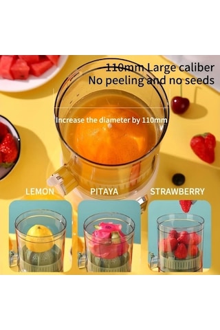 Fastbuy Bej Rengi Taşınabilir Kablosuz Elektrikli Meyve Sıkacağı, Usb Şarjlı Ayrılabilir Kapak, Ev İçin Ergonomik Bej Bej