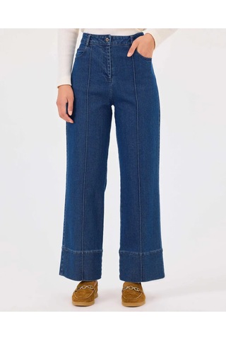 Scl Kadın Düğmeli Cep Detaylı Jean Pantolon 10002422211002 Lacivert