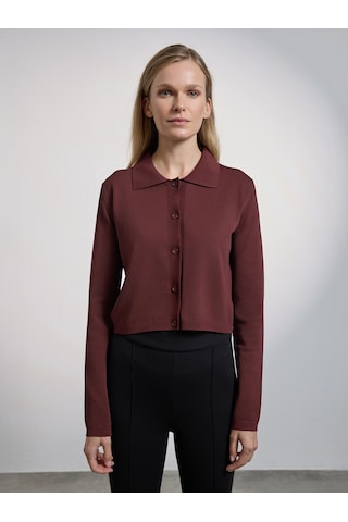 Karaca Kadın Slım Fıt Triko Hırka-bordo 124301040-61-l 120283 Bordo