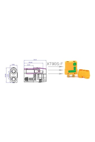 Wozlo Xt90-s Anti Spark Dişi Konnektör