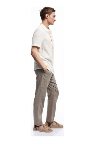Koton Cep Detaylı Regular Fit Beli Bağcıklı Yazlık Pantolon Kahverengi 5sam40158hw Kahve