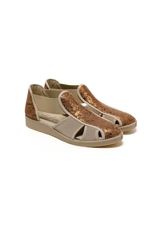 Sandalet Kadın 169 Green Life Stretch Women's Footwear Brown Brown Kahverengi
