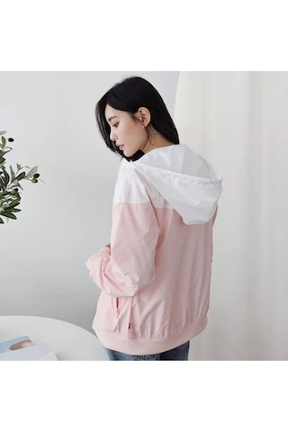 Sportswear Windrunner Full Zip Hoodie Kadın Ceket Ndd Sport Pembe