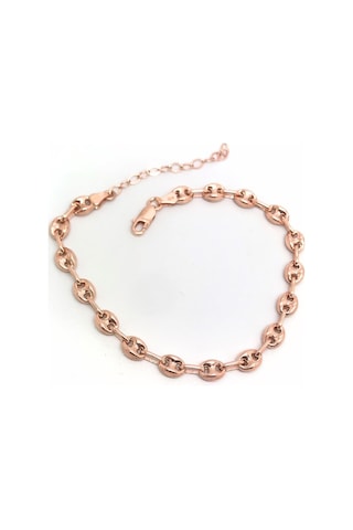 Gümüş Gemici Zincir Rose Halhal Tu14e62 Diğer