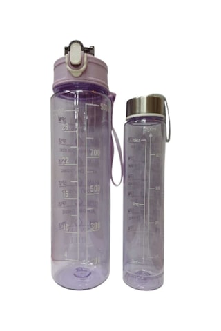 2 Li Motivasyon Matara 900 Ml-500 Ml Lütfen Renk Belirtiniz Çok Renkli Belirtilmemiş Diğer