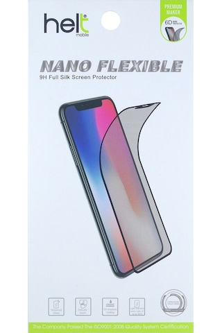 Helt Apple Uyumlu iPhone 6s Plus Ön Koruma Nano Ekran Koruyucu - Siyah