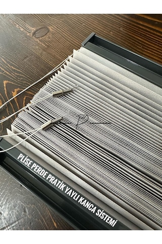 Plise Perde Cam Balkon Akordiyon Perde Yaylı Kancalı Sistem Çok Renkli