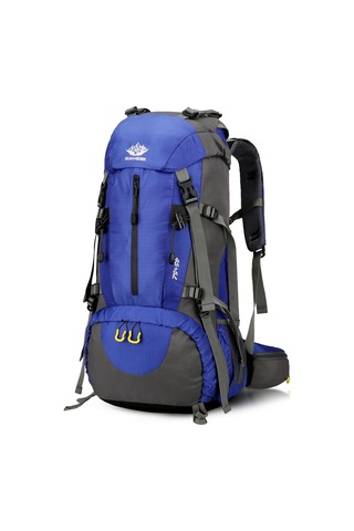 Vanaheımr-50l Yürüyüş Sırt Çantası Su Geçirmez Kamp Sırt Çantası,mavi Mavi