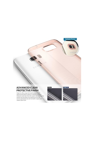 Ringke Air Galaxy S7 Edge İle Uyumlu Kılıf Rose Gold