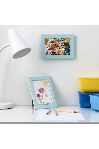 Sumuhome Fıskbo Dekoratif Fotoğraf Çerçeve Açık Mavi 10x15