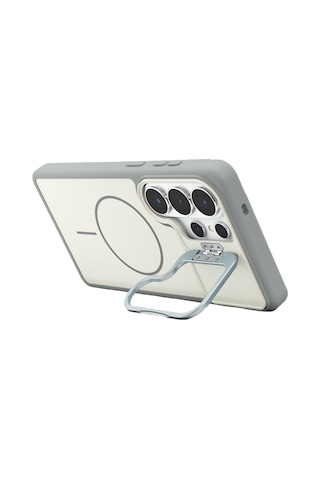 Galaxy Uyumlu S26 Ultra Pale Magsafe Standlı Kapak - Beyaz
