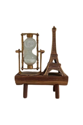 Paris Eyfel Kulesi Hediyelik Eyfel Retro Kum Saati Dekoratif Eşya Renkli