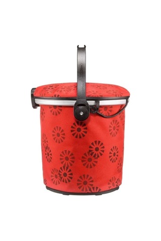 Ortlieb F79802 Up-Town City Gidon Çantası 17.5L Kırmızı-Çiçek Desen