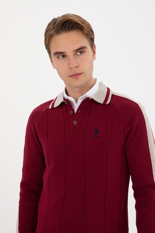 U.S. Polo Assn. U.s. Polo Assn. Erkek Plum Kazak /triko 50315043-vr177 New Plum