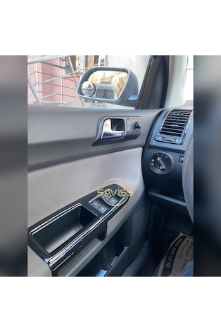 Volkswagen Polo 9N uyumlu Parlak Siyah Full Set Torpido Konsol Maun Kaplama (Pianoblack)