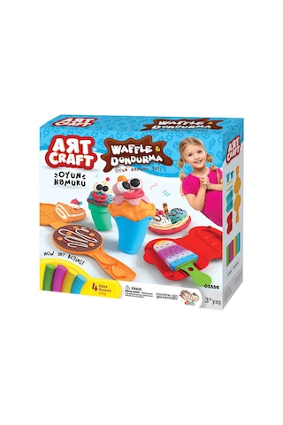 Art Craft Waffle Ve Dondurma Oyun Hamuru Seti 200 G