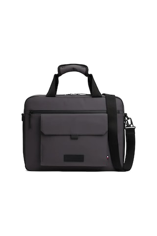 Tommy Hilfiger Th Seasonal Computer, Pa7 Siyah Erkek Laptop Çantası