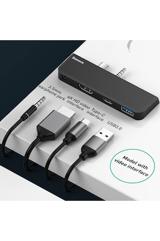 Baseus Multifunctional Hub Surface Go Type-C Audio To Hd4K Usb3.