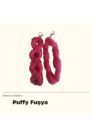 Puffy Fuşya Telefon Askısı