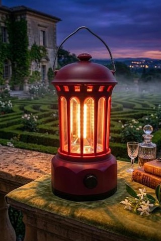 Glr L800br Retro Tasarım Şarjlı Kamp Lambası - 250 Lümen Vintage Fener Diğer