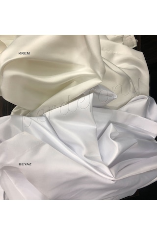 Taç Lüx Güneşlik Perde Atlas Saten Özel Ölçü Dikim