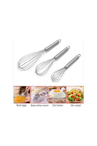 Hangfox 20 Cm Paslanmaz Çelik El Şekeri, Mutfakta Yumurta, Krem Ve Hamur Karıştırma Aracı Diğer