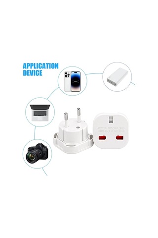 Kyrotech İngiltere Den Ab Ye Seyahat Adaptörü, Uk G Tip 3 Pin Den Avrupa E/f Tipi 2 Pin Priz Dönüştürücü, Güvenlik Kilitli, 240v 10a, 16a, Fransa, Almanya, Hollanda, Polonya, İsveç