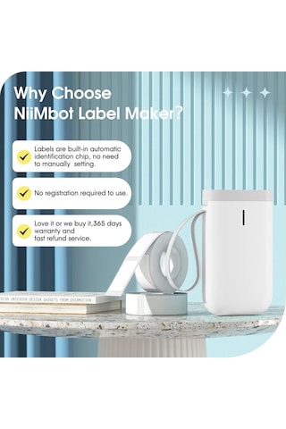 Niimbot D11 Bluetooth Taşınabilir Termal Etiket Yazıcı Yeşil