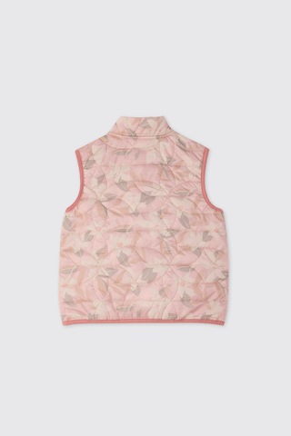 Panço Kız Bebek Desenli Pembe Yelek