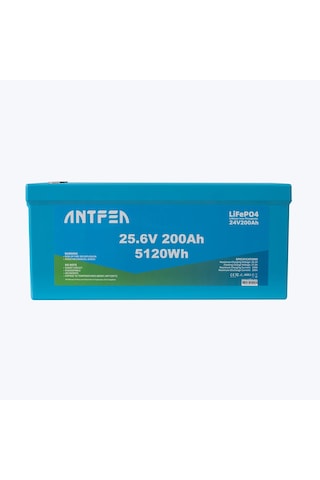 Antfea 25.6v 200ah Abs Lityum Akü Akıllı Ekran Bluetooth Lifepo4 2 Adet - 10.24 Kwh