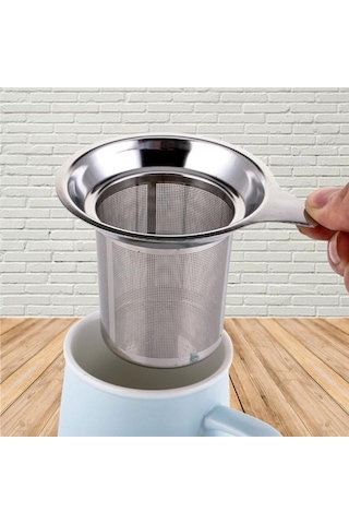 Jms Paslanmaz Çelik Hasır Demlik Çay Süzgeci Çaydanlık Drinkware Mutfak