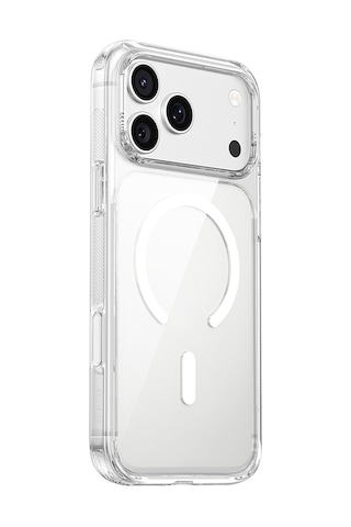 iPhone Uyumlu 17 Pro Max Kılıf M-safeli Wiwu Cs-202 Crystal Shield Pro Seri Anti Yellowing Sert Pc Kapak Şeffaf