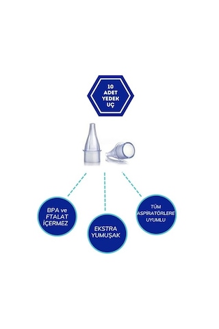 Wohler Nazal Burun Aspiratörü Yedek Uç 10 'lu ( Otribebe Uyumlu )