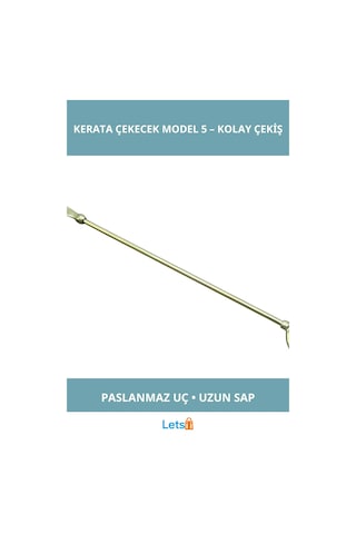 Letsii Paslanmaz Pirinç Çapalı Deniz Temalı Kerata Çekecek