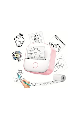 Gateesat Phomemo T02 Yeşil Mini Fotokopi Kablosuz Yazıcı Ev Ofis Okul