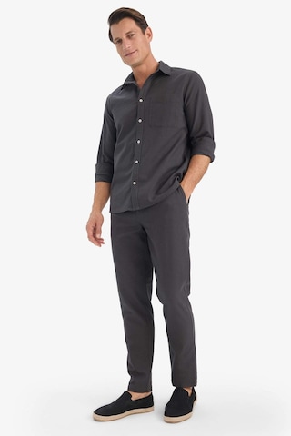 Defacto %100 Pamuk Slim Fit Keten Görünümlü Jogger Antrasit Erkek Pantolon D2671ax/ar9 Antrasit