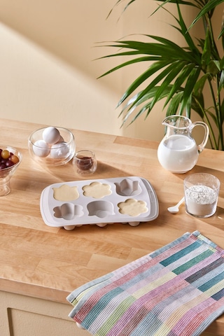 Crick Crack Harmony 6'lı Çiçekli Silikon Muffin Kalıbı