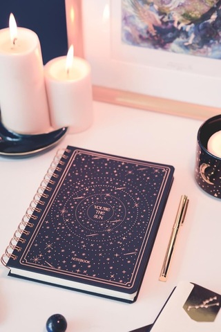 Bullet Journal Edition A5 15x21 Cm Spiralli Noktalı Tarihsiz Not Defteri Yıldızlar