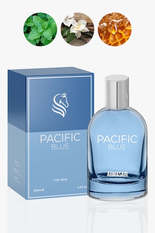 Armasari Pacific Blue Edp Erkek Parfüm 100ml Fresh, Oryantal Nane, Vanilya, Bal, Tobacco, Lavanta, Tonka Fresh