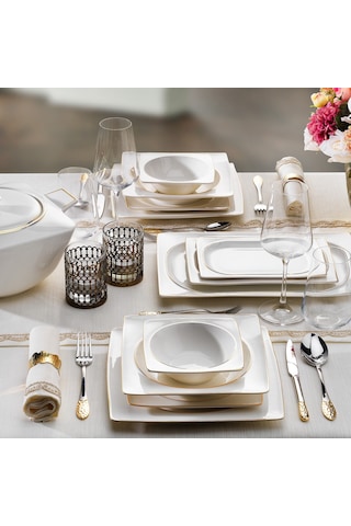 Schafer Glamor Pure Yemek Takım-60 Parça-Gold