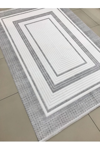 Padişah Halı Polo 74779 095 Serisi Akrilik Salon Oturma Yatak Odası Halısı Gri