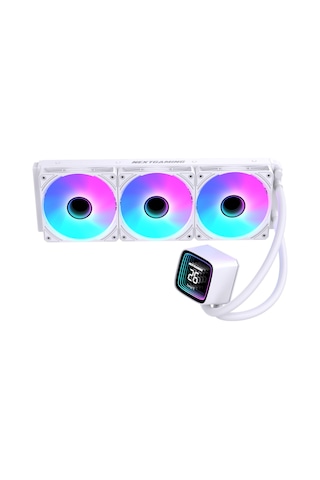 Ng-360c Nitro Cool 360mm Argb Fanlı Derece Göstergeli Sıvı Cpu Soğutucu Beyaz