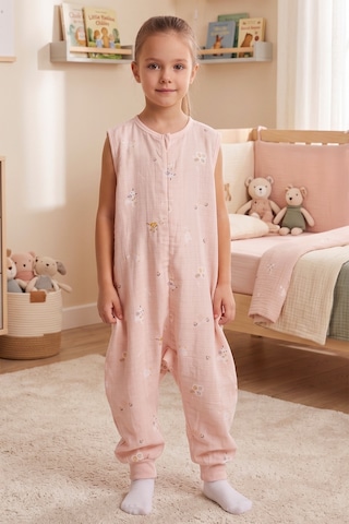 Babymod Müslin 0-5 Tog Kolsuz Kız Erkek Çocuk Uyku Tulumu Somon