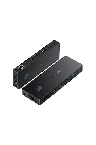 Lemorele Tc500 13 Port Type-c Dock Station Hub Çoklayıcı - 4k 60hz Çift Hdmı Ve Displayport Üçlü Ekran Destekli Gigabit Ethernet Usb 3.0 Dönüştürücü 13-in-1 Macbook Pc Laptop Adaptör