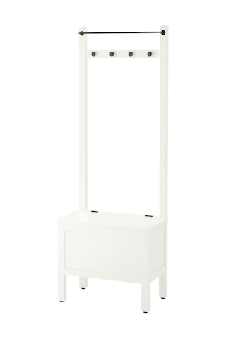Havluluk Ve Bank, Beyaz, 64x37x173 Cm Beyaz